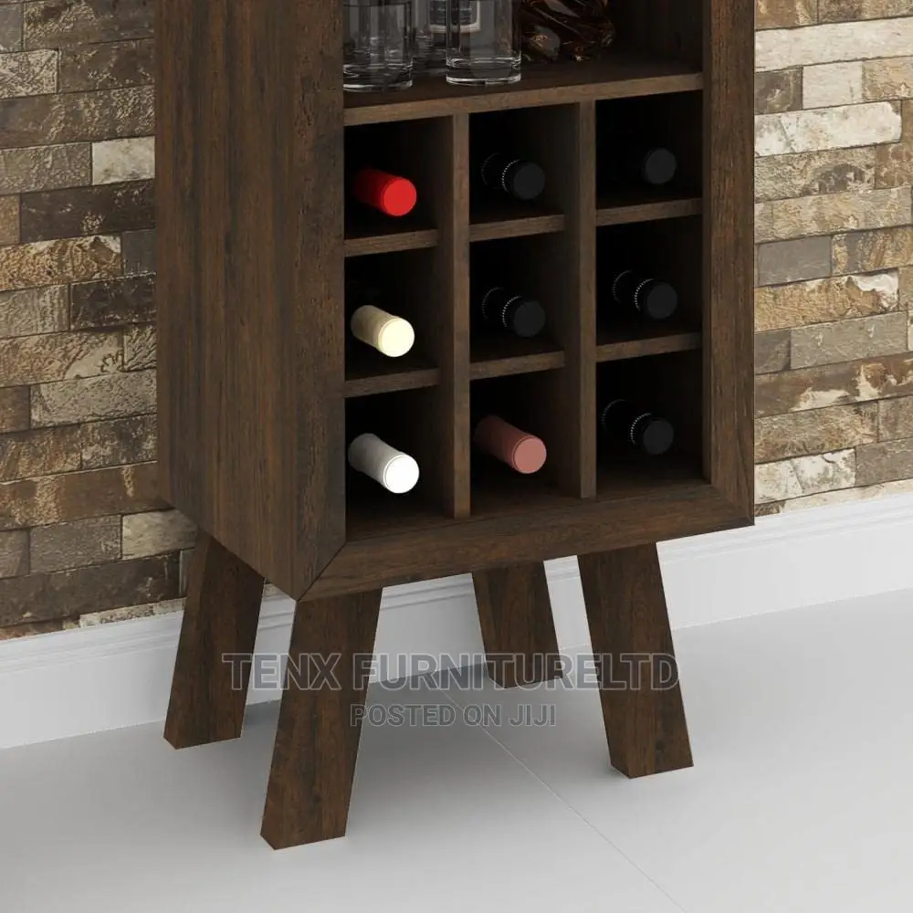 Wine Rack Glass Cup Holders) COFFE BROWN