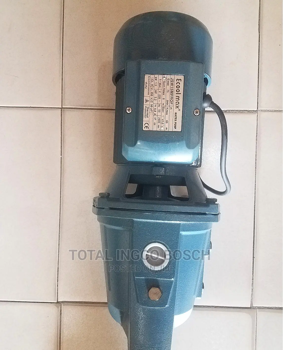 Ecoolmax JSW Water Pump 15mprof
