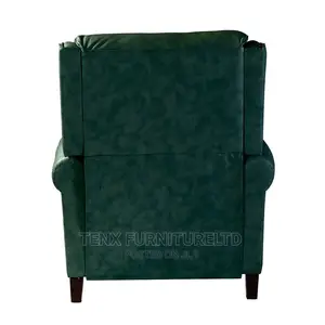 Genuine Leather Manual Club Recliner