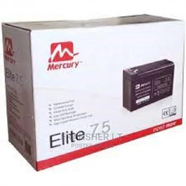 Mercury 12V,7.5ah UPS Battery