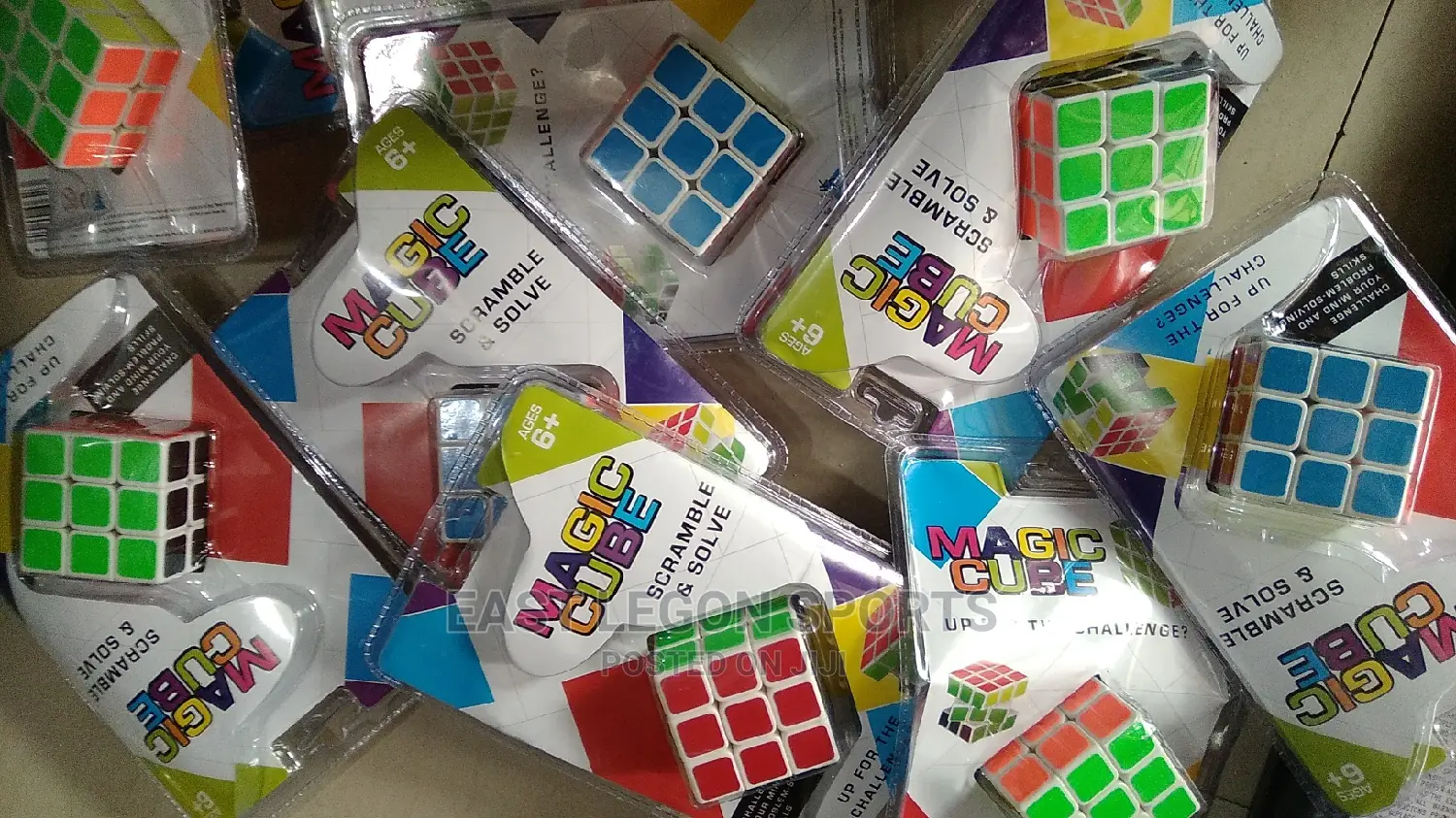 Magic Cube Scramble and Solve Rubix Puzzle