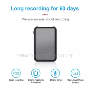 Voice Audio Recorder Magnetic 32gb (1000hrs Record)