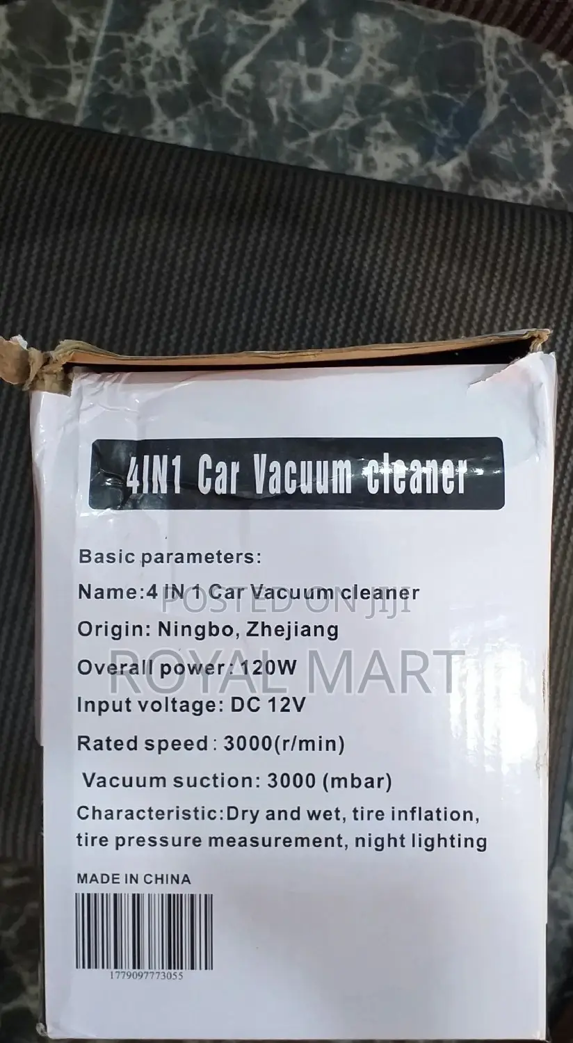 Pressures Vacuum Cleaner for Vehicle