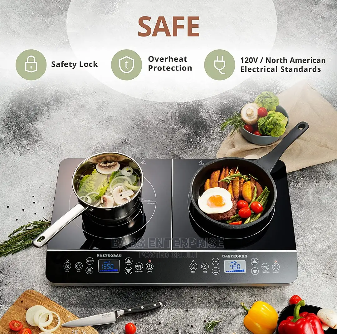Gastrorag LCD 1800W Double Induction Cooktop Hot Plate in Accra