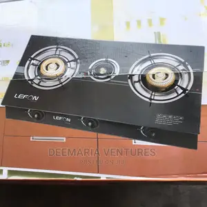 Lefon 3 Burners Auto Ignition Glass Gas Stove