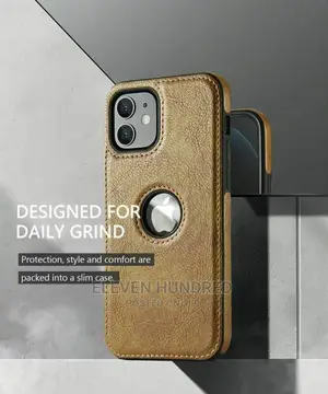 iPhone 13 Leather and Tpu Cover