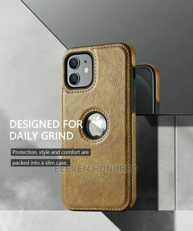 iPhone 13 Leather and Tpu Cover