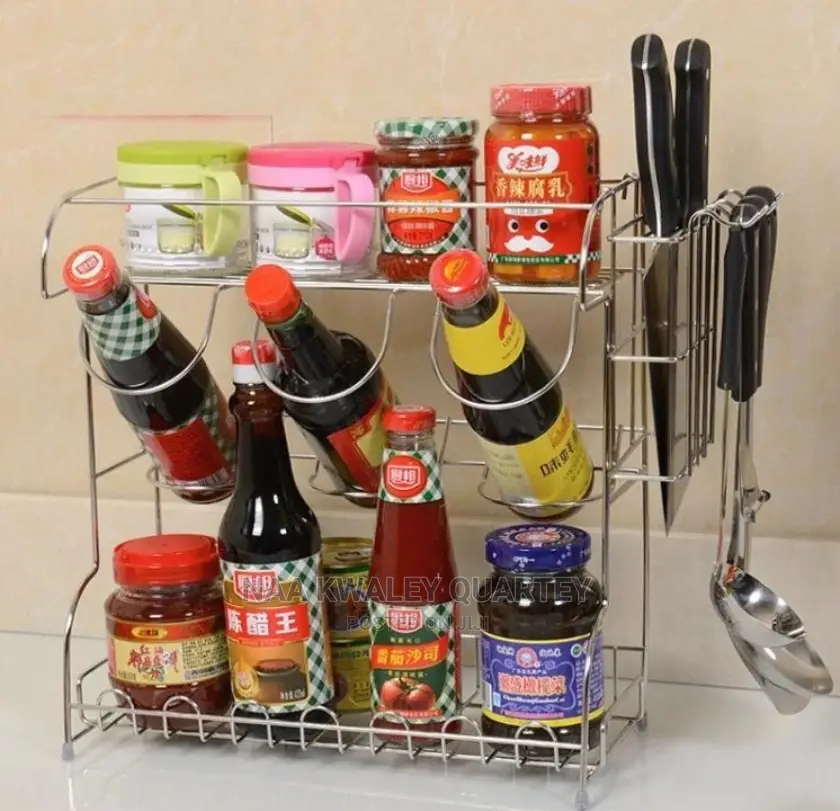 Spice and Oils Stainless Steel Rack
