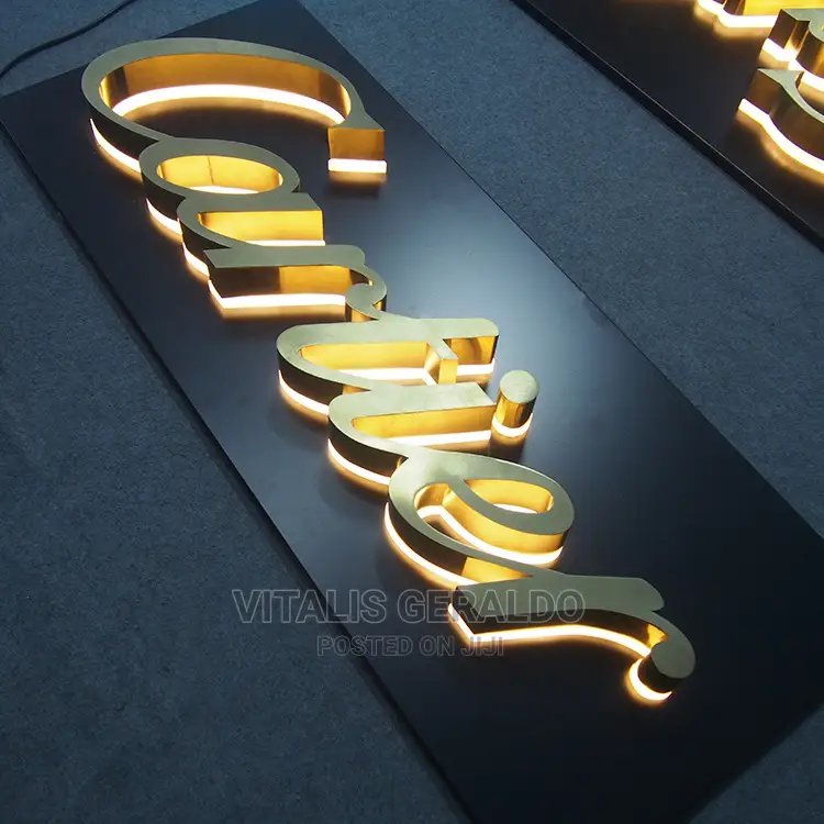 3d Sign Board With Led Lights High Quality With Neon Lights