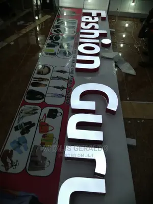 Seamless Led 3d Sign Board With Led Lights Inside