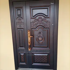 Anti Rust One and Half Security Door+Frame+Handles+Locks Set