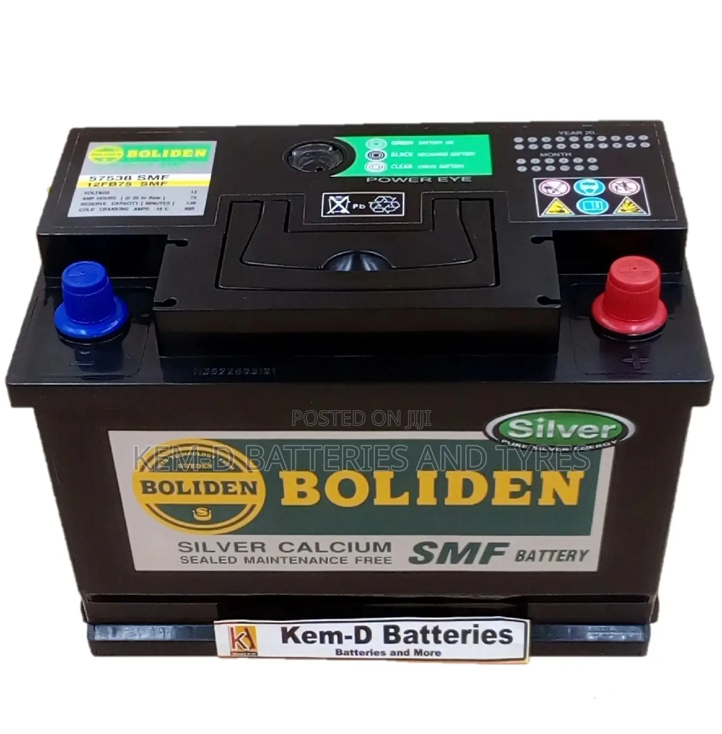 Original Boliden Battery 15 Plates 12volts 75ah Batteries