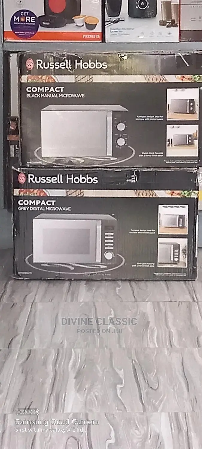 Russell Hobbs Compact Grey Microwave