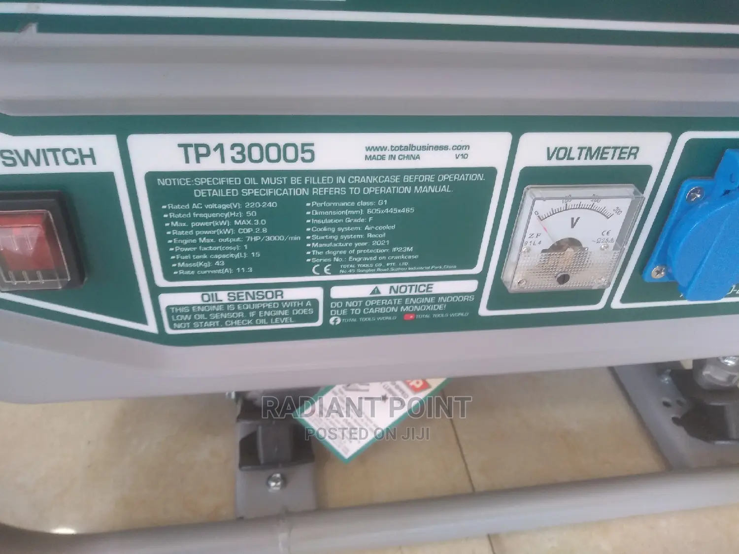Total Gasoline Generator Set 3kw