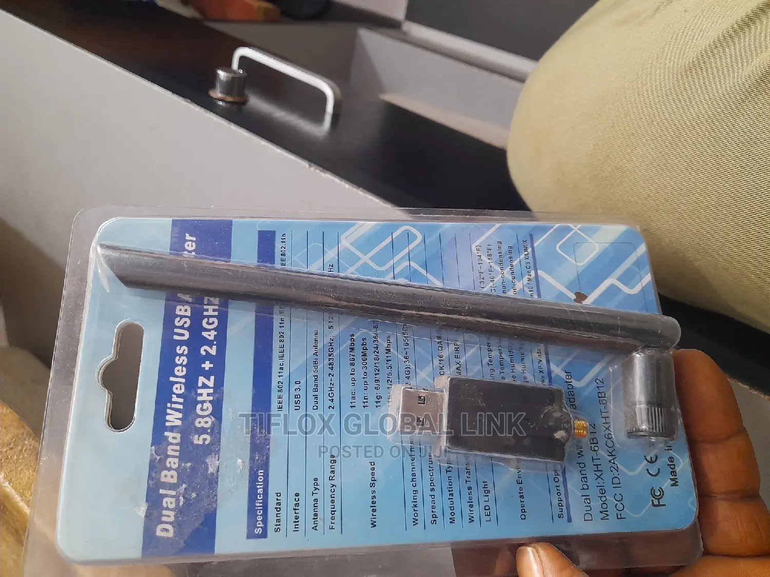 Dual Band Wireless USB Adapter(5.8ghz +2.4ghz)