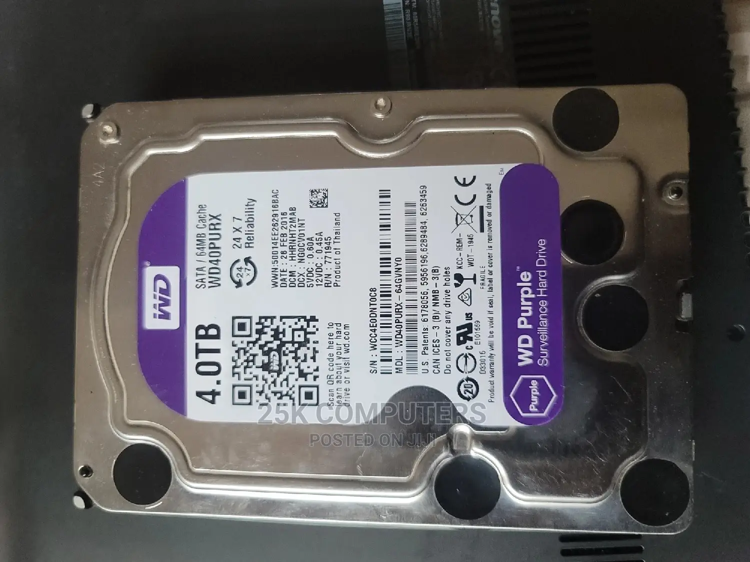 4TB Western Digital Purple HDD