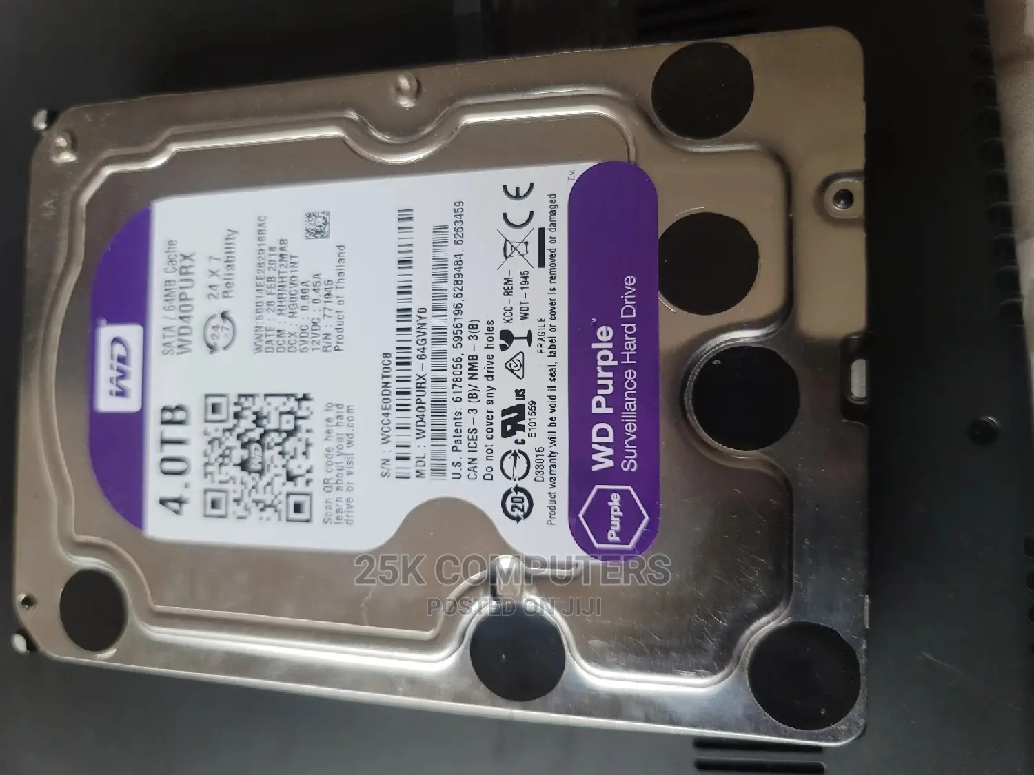 4TB Western Digital Purple HDD