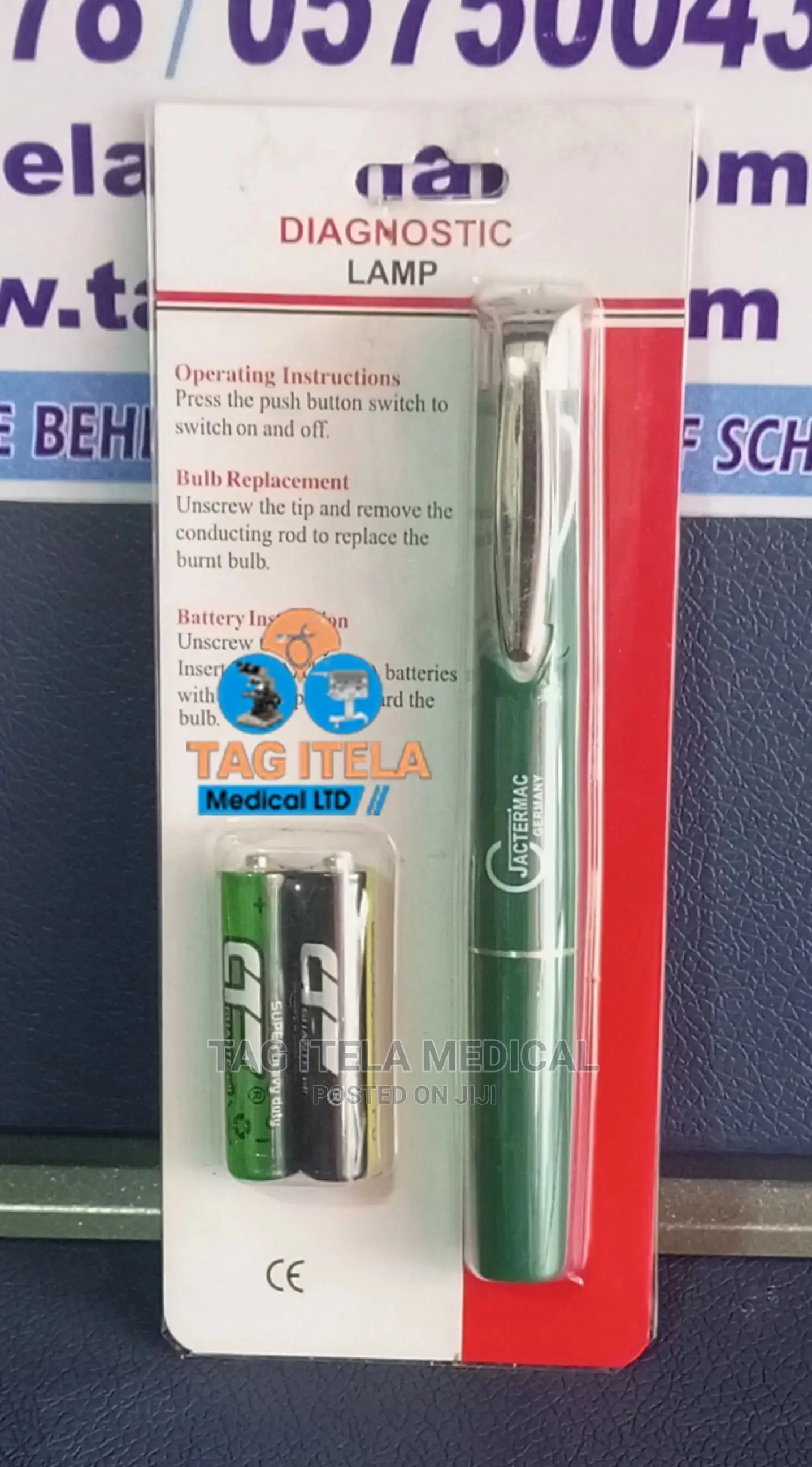 Pen Light Torch (Yellow Bulb)