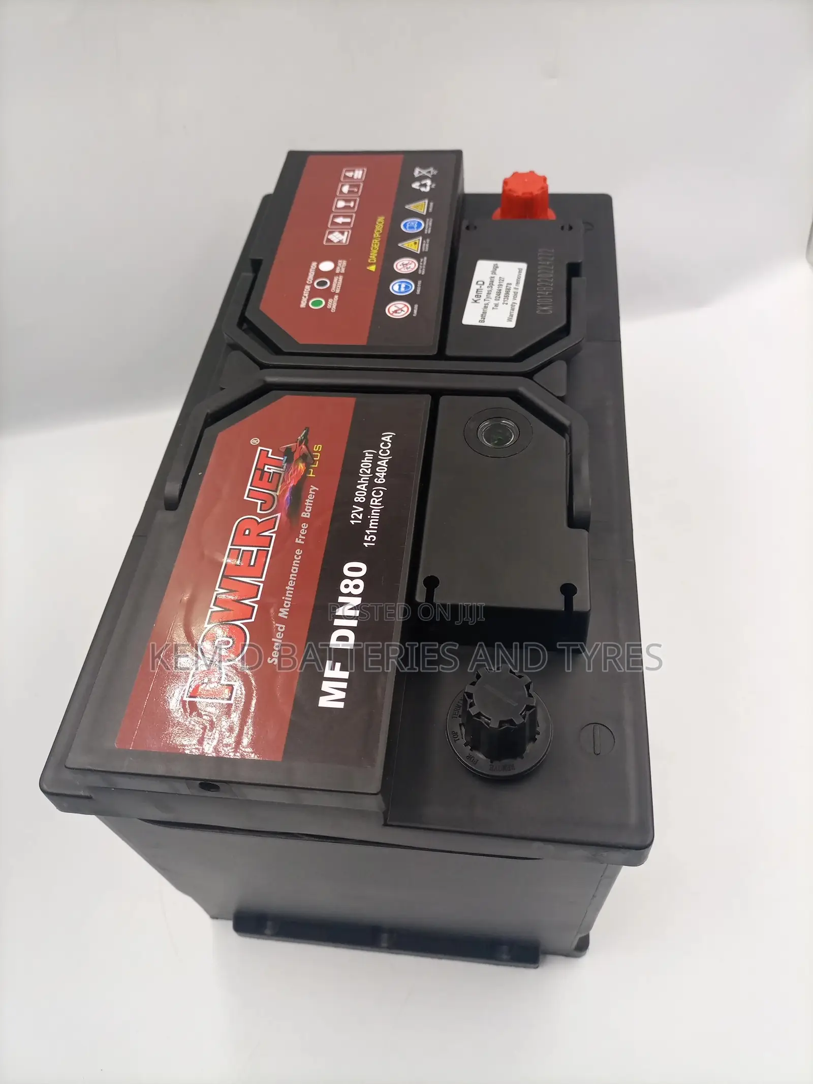 Powerjet Battery 12V 80ah 17 Plates - Free Delivery - C300