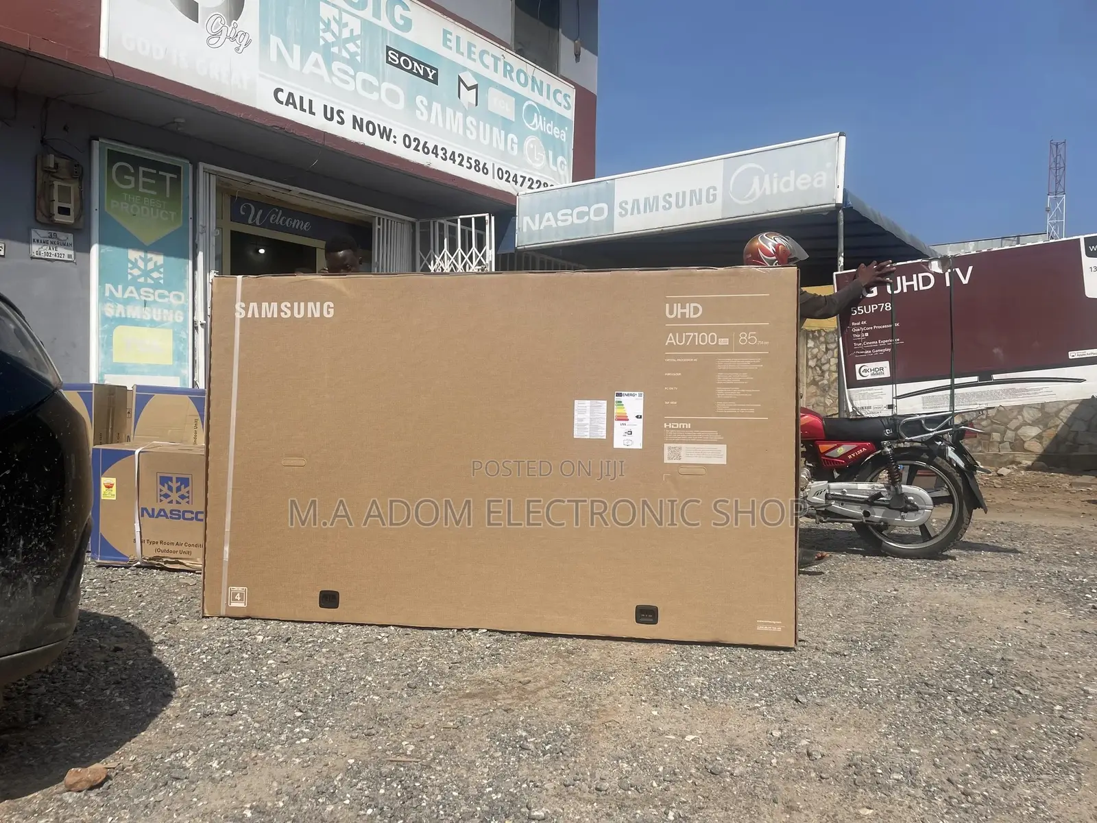 Samsung 85” UHD 4K Smart Tv Plus Free Delivery Within Accra