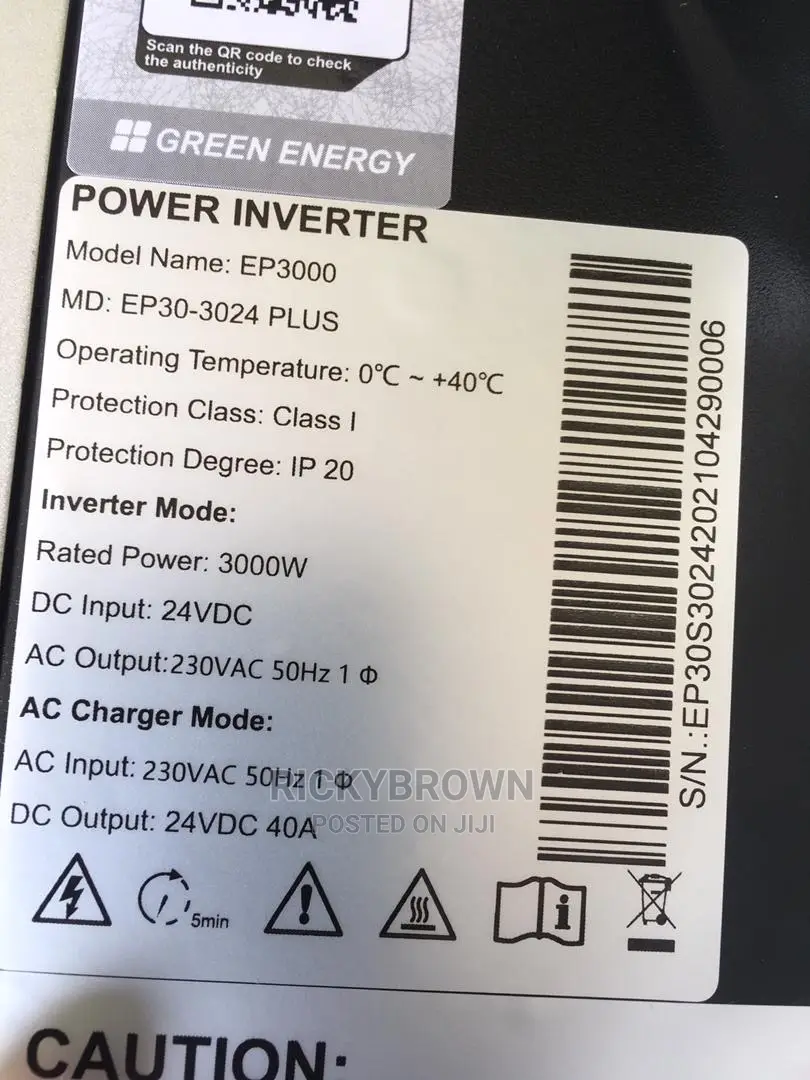 24v 3000watts MUST Power Inverter