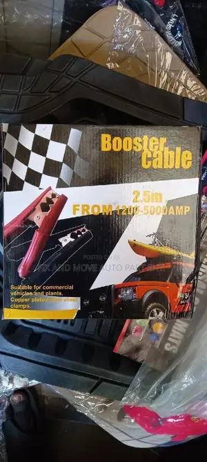 BATTERY BOOSTER CABLE/JUMPER (2.5 Meters) In Stock.