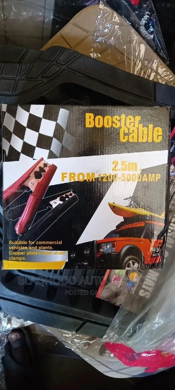 BATTERY BOOSTER CABLE/JUMPER (2.5 Meters) In Stock.