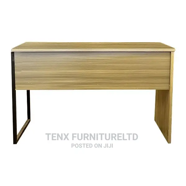 COMPUTER DESK GREY DRAWERS With Metal and Wooden Legs