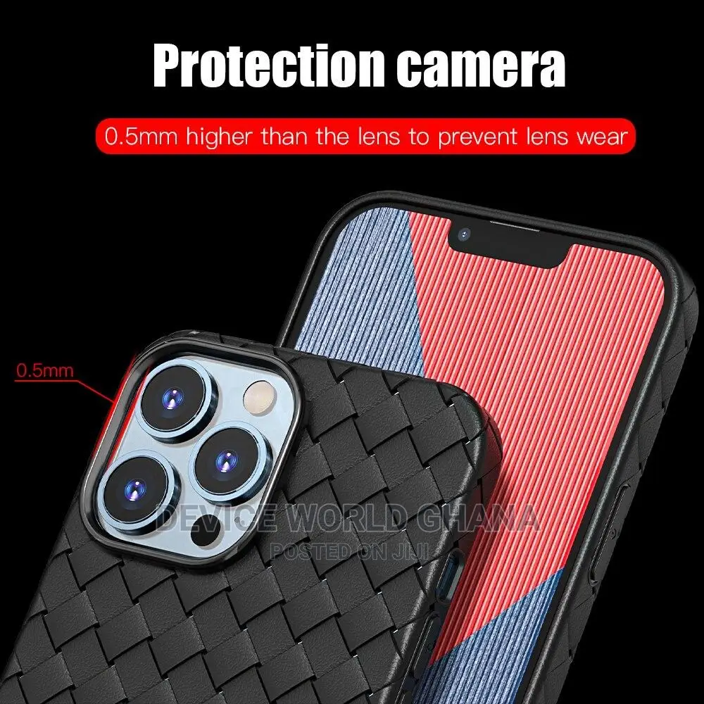 Weaved Pattern Case 4 iPhone 14promax 14p 13promax 13p 13 12