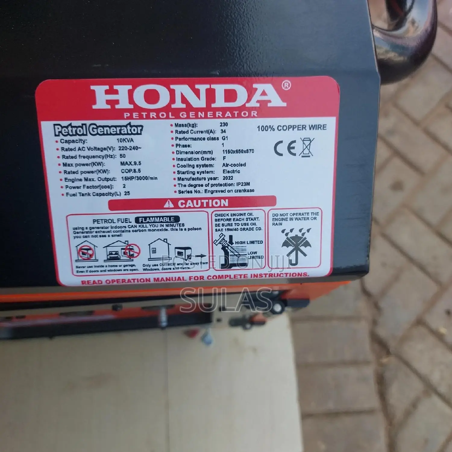 10 Kva Ultra Silent Honda Gen Set