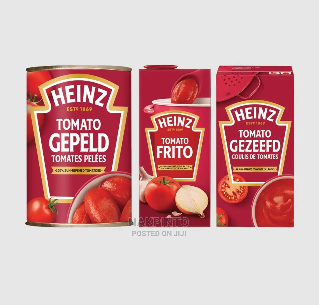 Heinz Tomato (Chopped, Peeled, Ketchup, Mayonnaise)