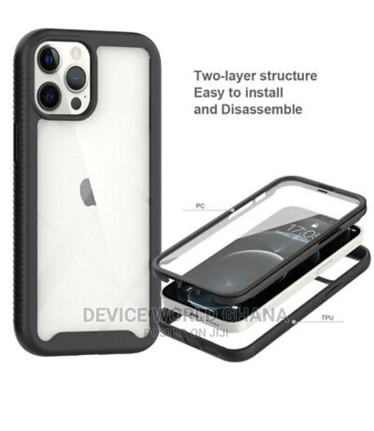 Trans. 360 Case for iPhone 17promax 16pmax 15pmax 14pm 16
