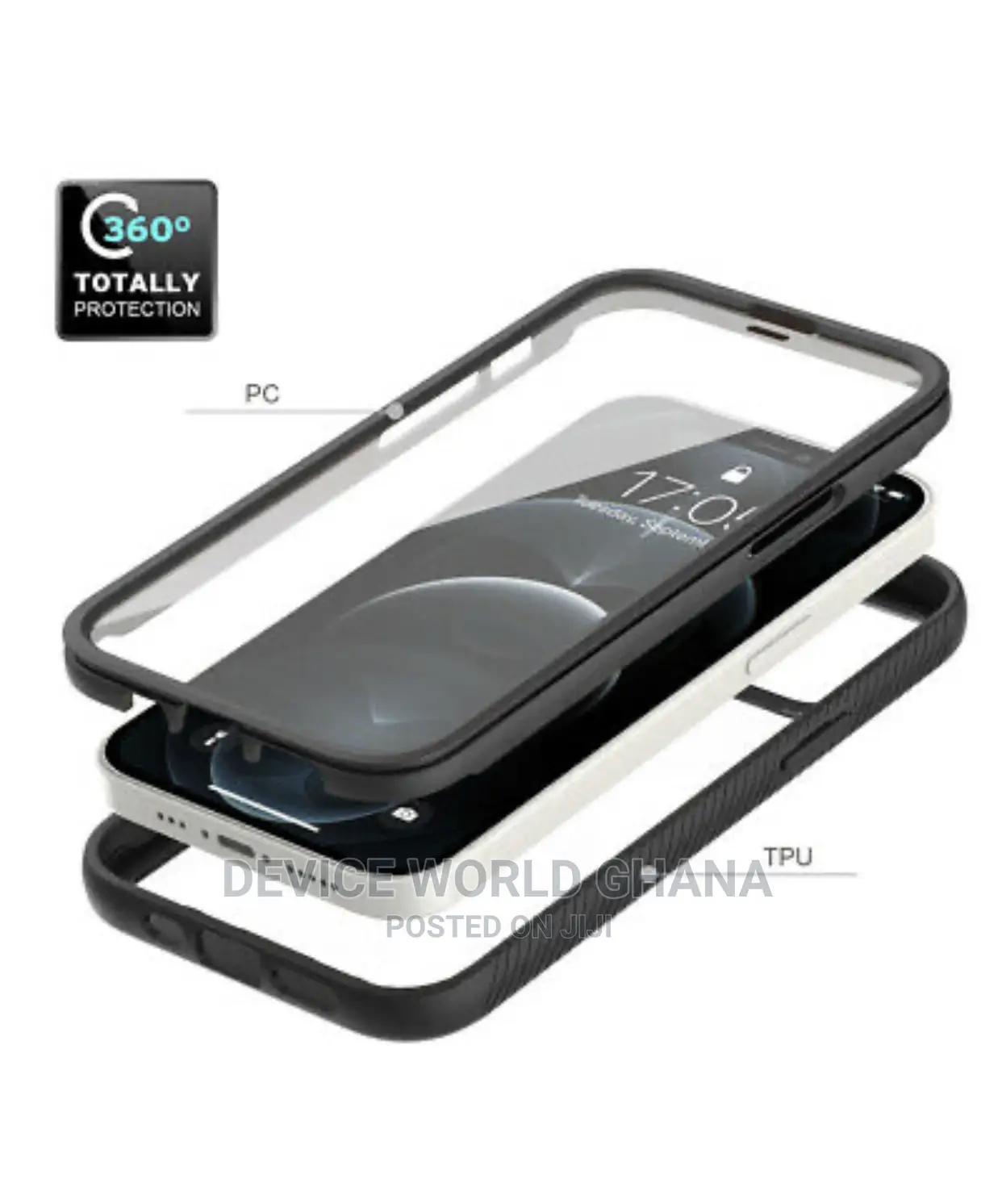 Trans. 360 Case for iPhone 17promax 16pmax 15pmax 14pm 16