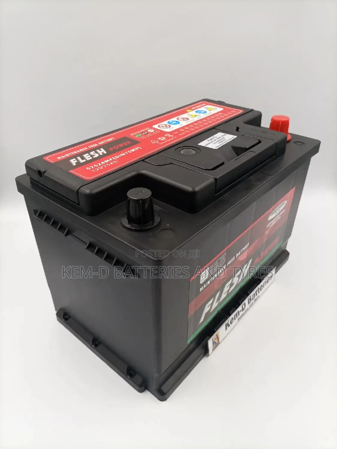15 Plates Car Battery 75ah + Free Delivery Of Batteries