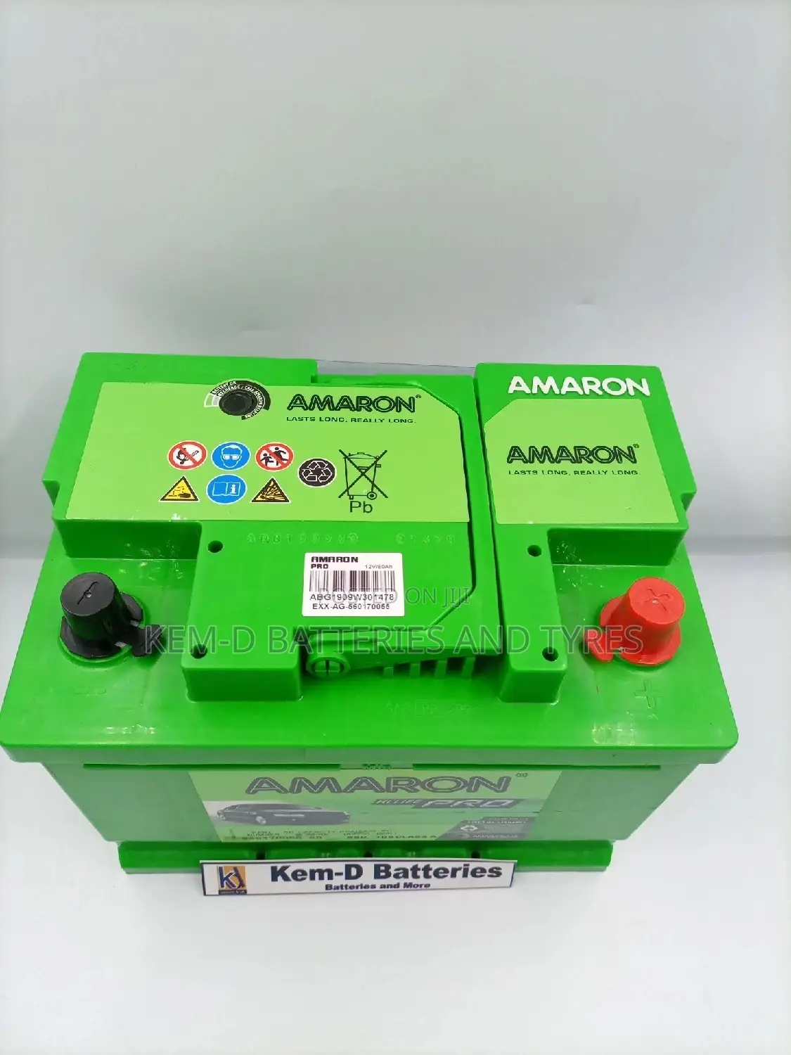13 Plates 12V 60ah Amaron Battery. Free Delivery