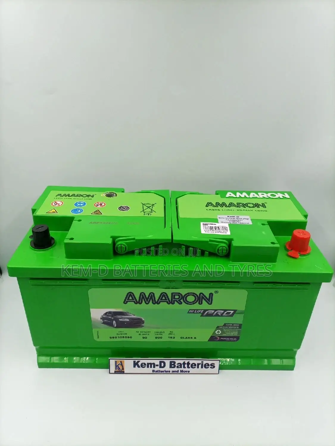 17 Plates Amaron Battery Flat Type- BMW Benz Audi VW Porsche
