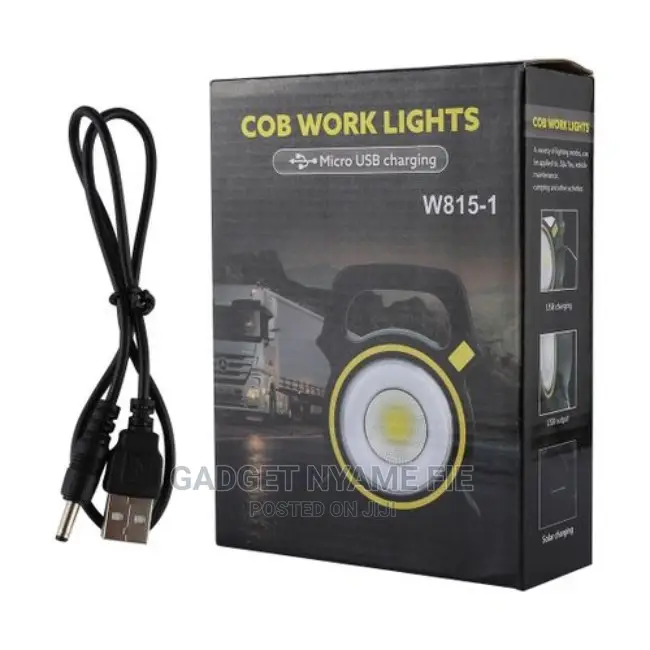 10W Solar Rechargeable White Light COB LED Work Light