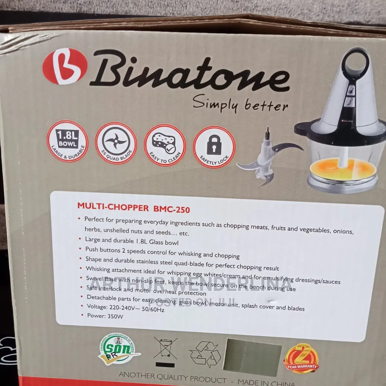 Binatone Multi Chopper (BMC 250).