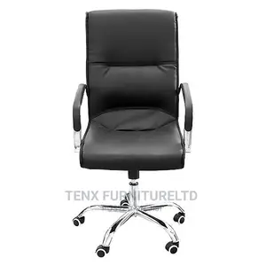 OFFICE CHAIR( With 5 Wheels Base) Chrome