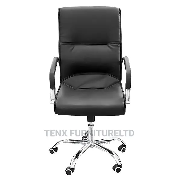 OFFICE CHAIR( With 5 Wheels Base) Chrome