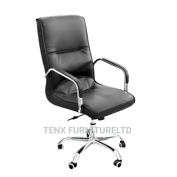 OFFICE CHAIR( With 5 Wheels Base) Chrome