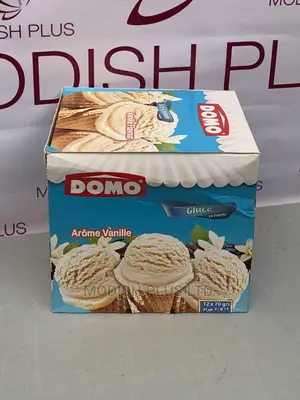 Photo - Domo Ice Cream Powder Vanilla Flavor (70g*12)