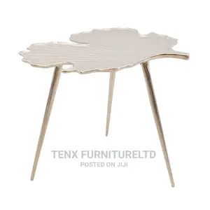 Accent Table ( Leafy Design Silver) Versatile