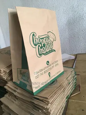 Brown Customized Paper Bags Without Handles