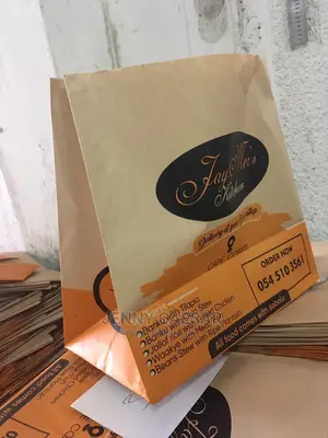 Brown Customized Paper Bags Without Handles