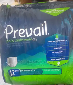 Prevail Daily Underwear, Maximum Absorbency, XXL, 12 Count