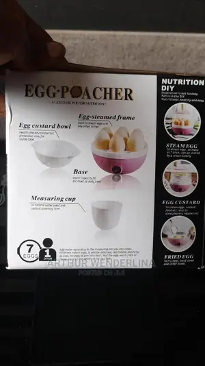 Electric Egg Cooker Used for Boiling and Frying Egg.