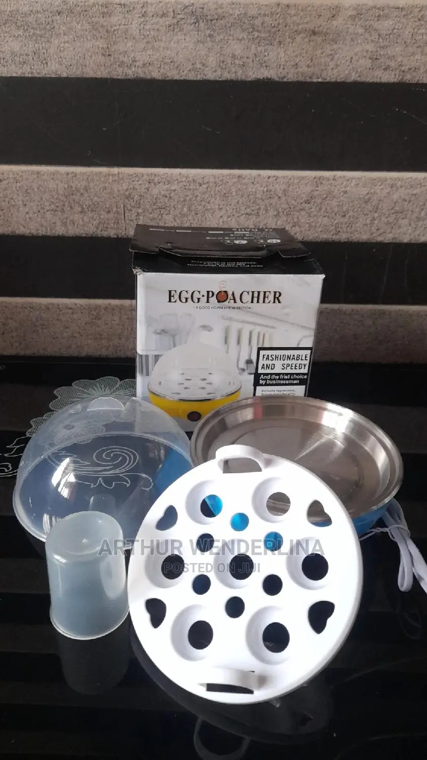 Electric Egg Cooker Used for Boiling and Frying Egg.