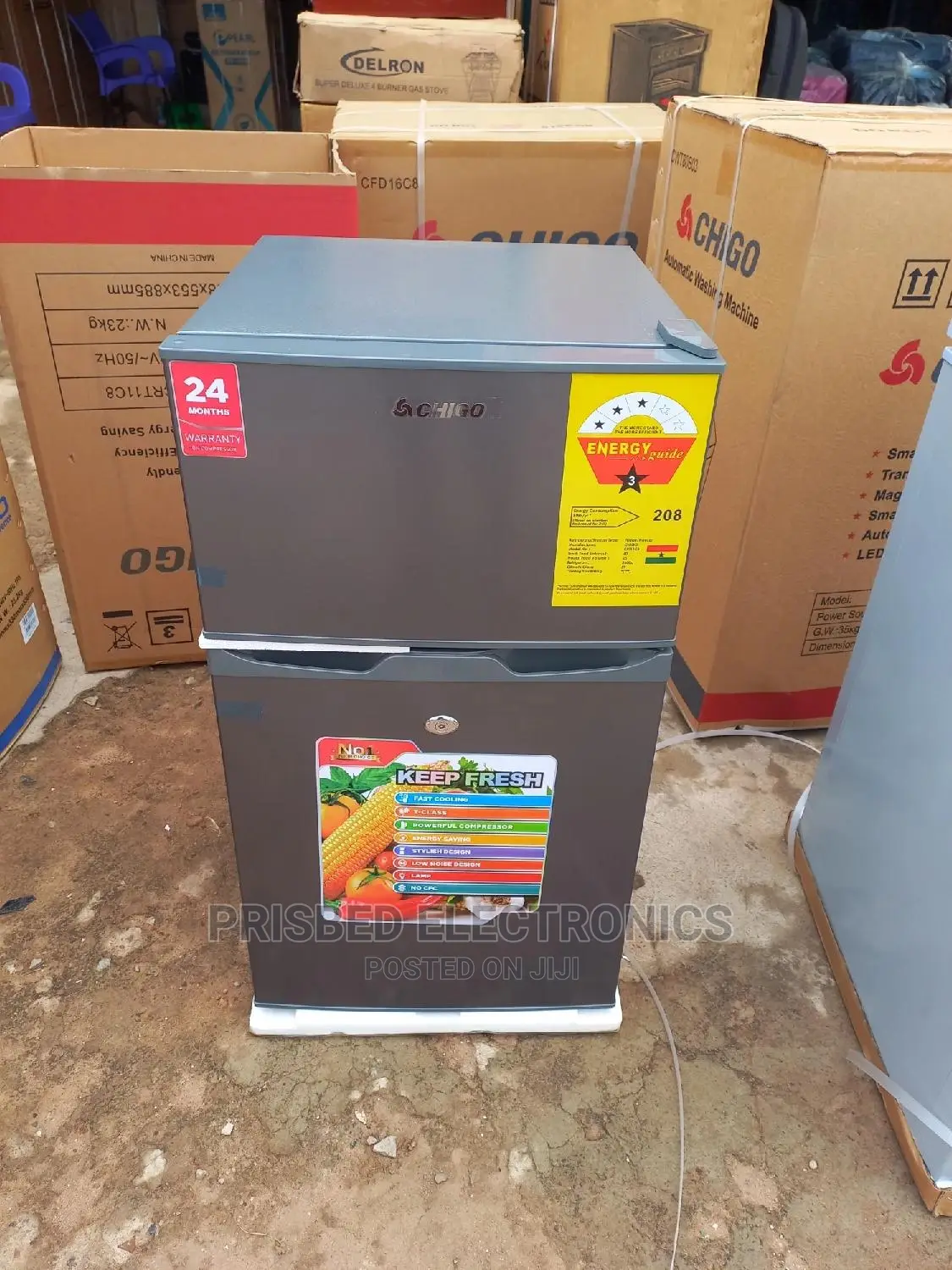 Chigo Table Top Double Fridge 85 Litres