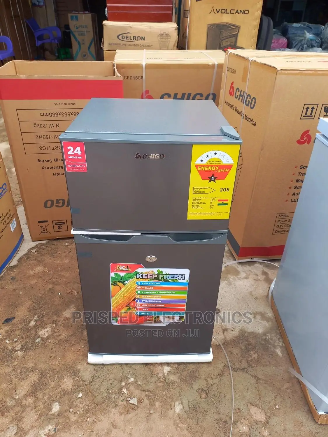 Chigo Table Top Double Fridge 85 Litres